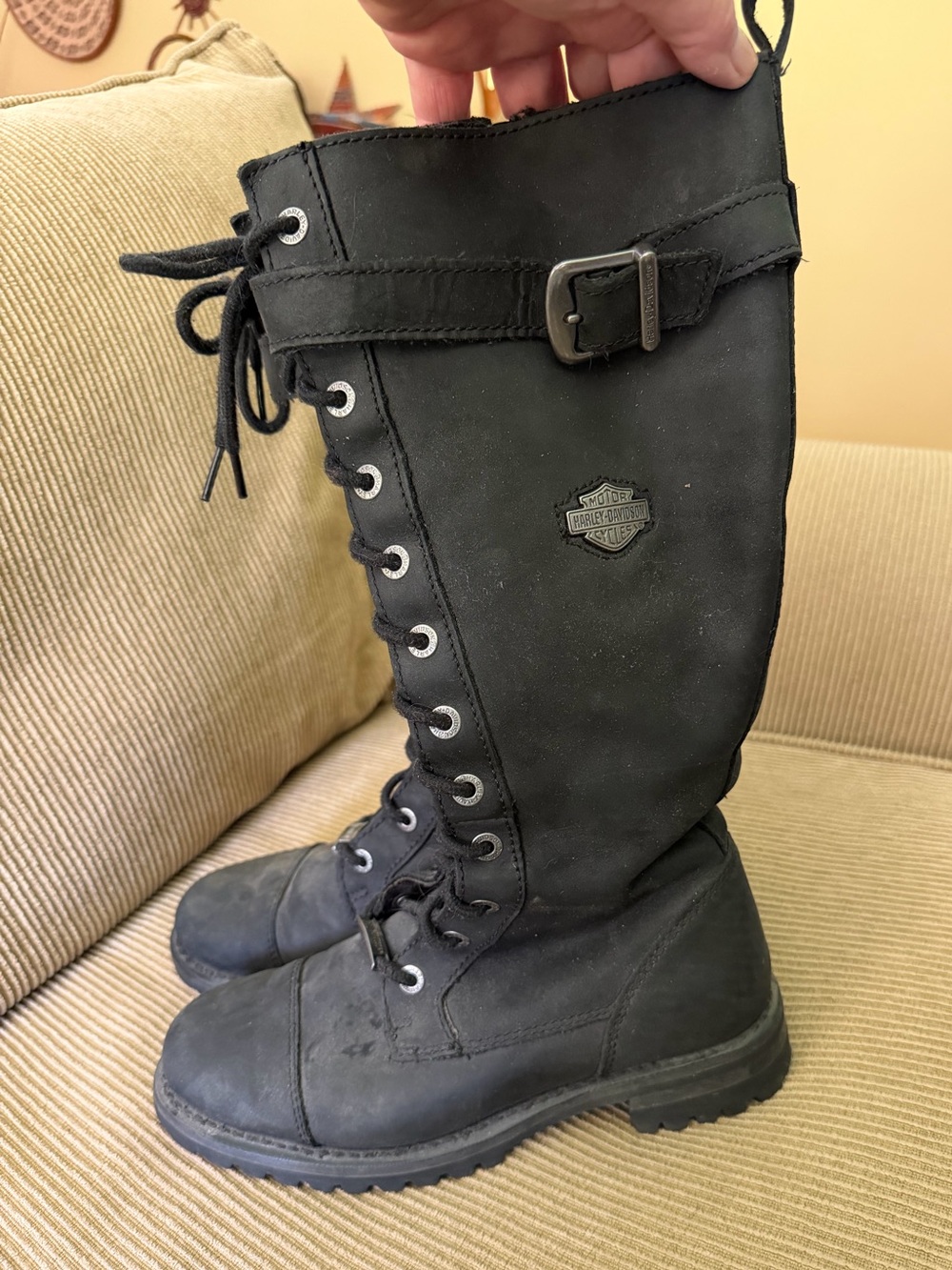 Harley-Davidson boots - inside zipper - size 8.5